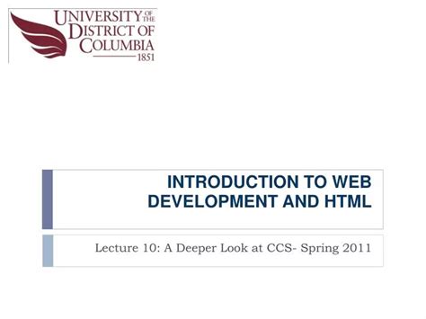 Ppt Introduction To Web Development And Html Powerpoint Presentation