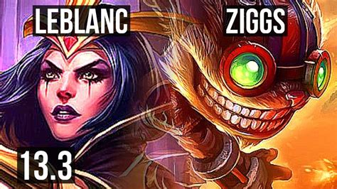 Leblanc Vs Ziggs Mid Rank Leblanc Legendary M