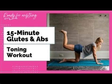 15 Minute Glutes And Abs Toning Workout YouTube