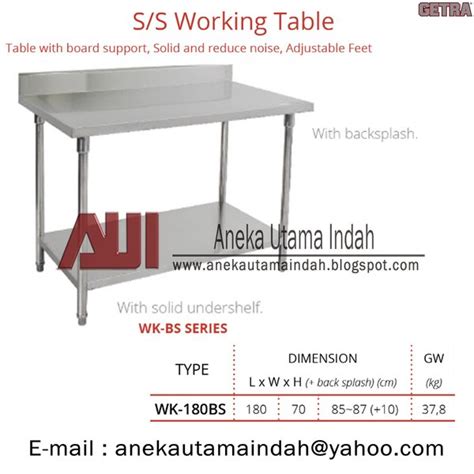 Jual Getra Wk Bs Wk Bs Wk Bs Stainless Steel Working Table