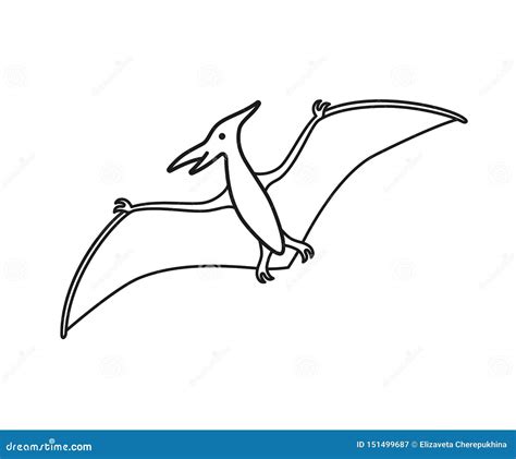 Pterodactilo Para Imprimir Y Colorear Para Colorear