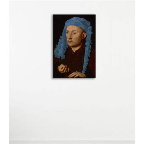 Jan Van Eyck Portrait Of A Man With A Blue Chaperon Painting Not Oil