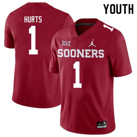 Jalen Hurts Jersey : Official Oklahoma Sooners College Football Jerseys ...