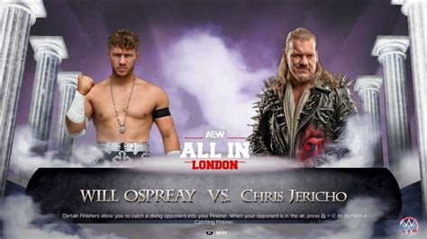 Will Ospreay Vs Chris Jericho AEW All In Preview WWE 2K23 YouTube