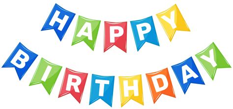 Streamers Clipart Happy Birthday Streamers Happy Birthday Transparent ...