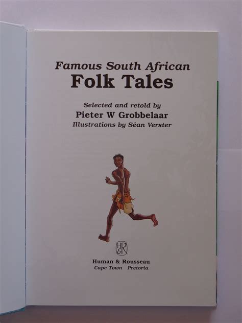 South African Famous South African Folk Tales Pieter W Grobbelaar