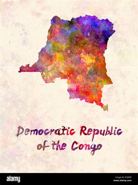 Mappa Della Repubblica Democratica Del Congo Immagini E Fotografie