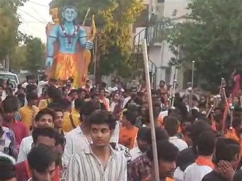 Procession Taken Out On Ramnavami Drummers From Pratapgarh Added Color