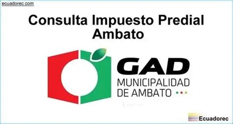 Consultar Impuesto Predial Ambato