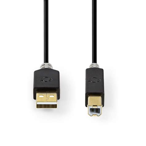 Nedis USB 2 0 Kabel Typ A Hane Typ B Hane 1m