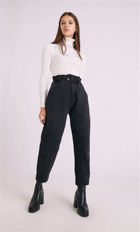 Baggy Trousers With An Elastic Waist Womens New In Stradivarius