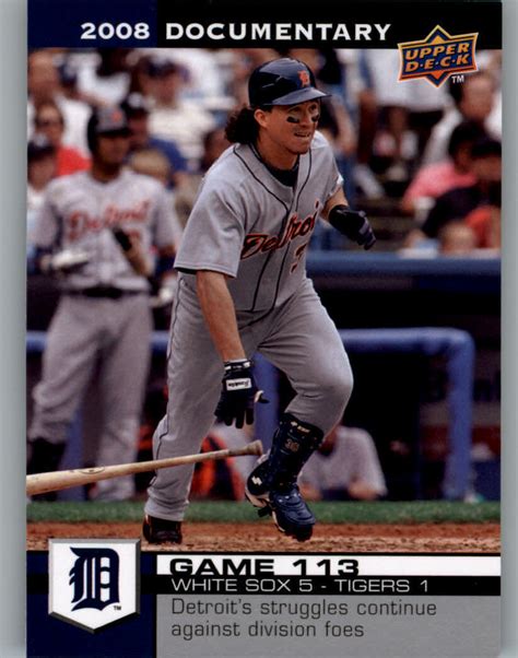 Upper Deck Documentary Baseball Card Magglio Ordonez Ebay