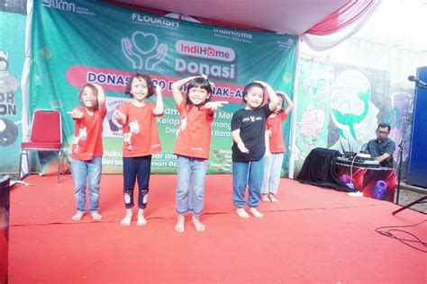 Berbagi Keceriaan Bersama Anak Anak Indihome Sukseskan Donasi