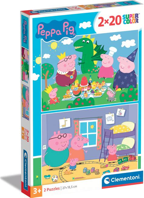 Peppa Puslespil Pig 2x20 Brikker Se tilbud og køb på Gucca dk