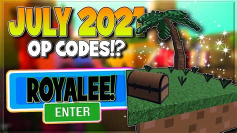 July 2021 All New Secret Op Codes Roblox Island Royale Youtube