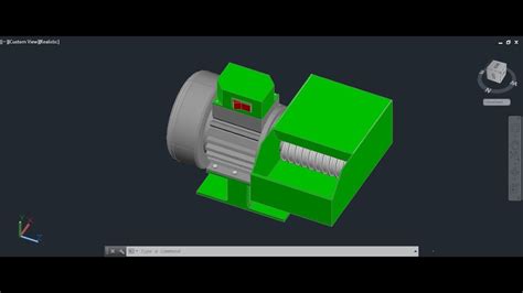 Design Mesin Penggiling 3d Autocad Youtube
