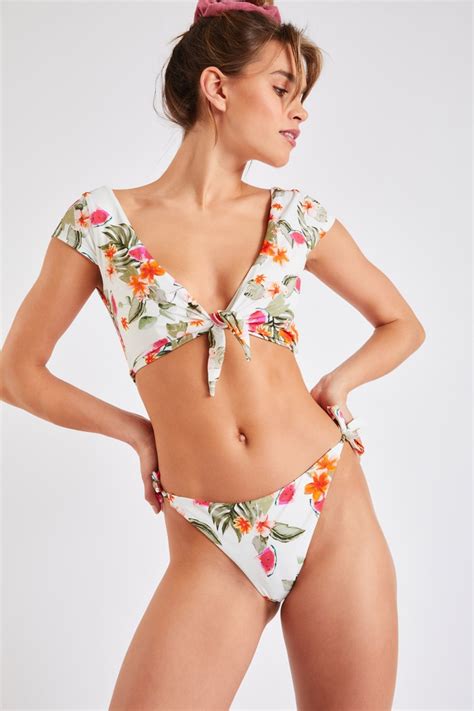 Nuco Dimka Palmrose Tropical Two Piece Bikini Banana Moon