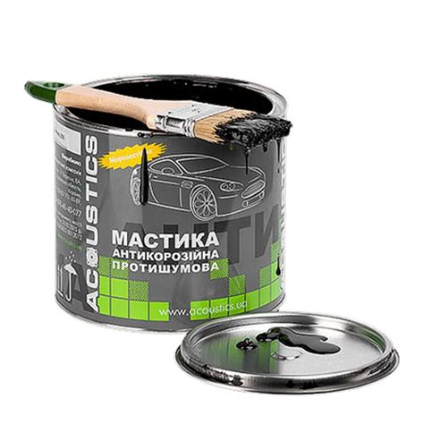 Мастика битумно-каучуковая Acоustics 0,8 кг (42004) ﻿— купить в Автотул ...