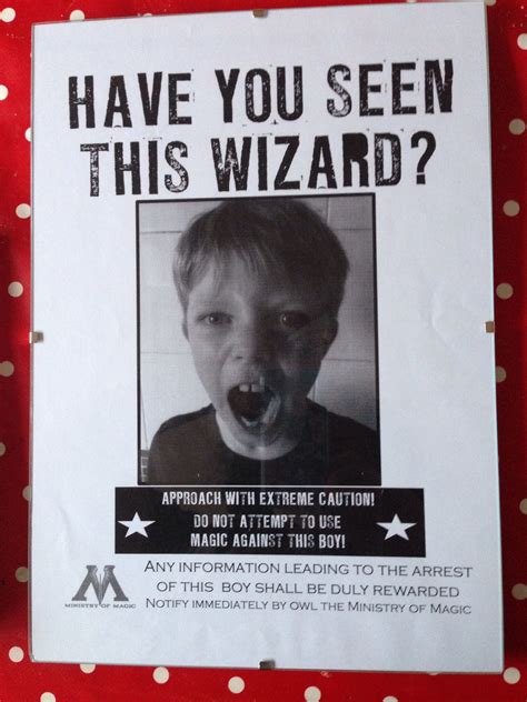 My own version of the Sirius Black Wanted poster for my son | Ministry ...