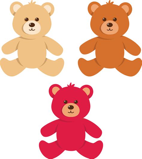 Free Cute Teddy Bears Sitting Together 22610484 PNG With Transparent