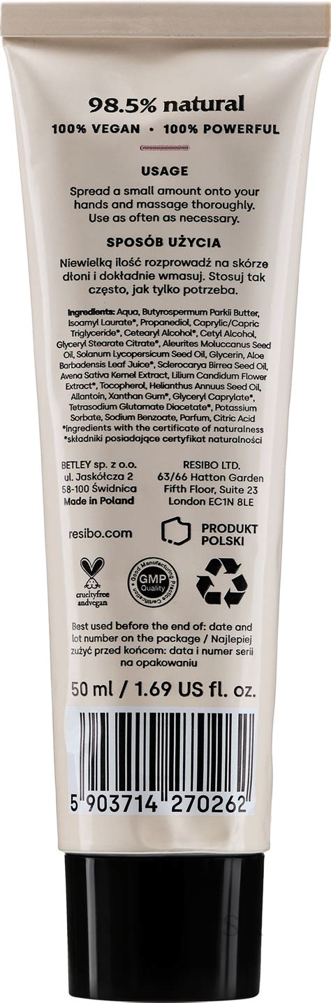 Resibo Happy Hands Moisturizing Hand Cream Hydratačný krém na ruky