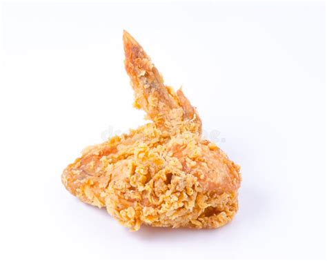 Fried Chicken Wings On White Background Stock Image Image Of Closeup