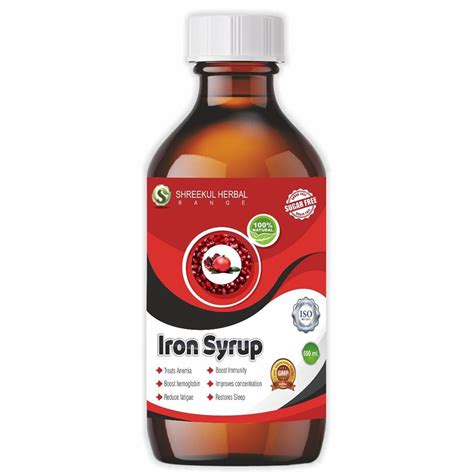 Herbal Iron Syrup Packaging Type Bottle Packaging Size 500 Ml At Rs