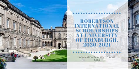 Robertson International Scholarships At University Of Edinburgh 2023