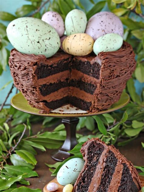 Chocolate Nest Cake For Easter Sugarhero