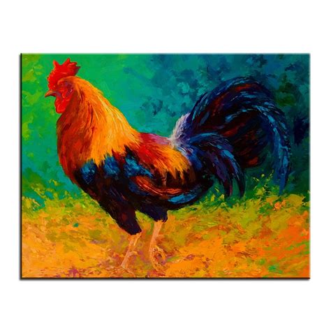 Large Rooster Painting at PaintingValley.com | Explore collection of ...