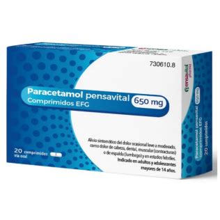 Paracetamol Pensavital Efg Mg Comprimidos Farmacia Cuadrado