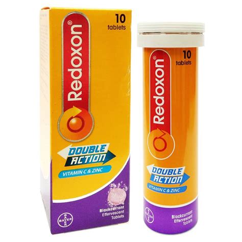 Redoxon Da Vitamin C Zinc Blackcurrant Effervescent Tab S