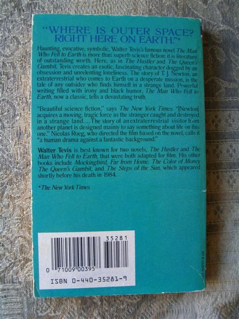 Walter Tevis The Man Who Fell To Earth 1986 Paperback EBay