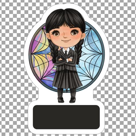 Wednesday Addams Cake Topper Archivos El Taller De Hector Birthday