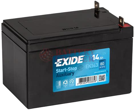 Μπαταρία Exide AGM EK143 Start Stop Auxiliary 12V Battery Capacity 20hr