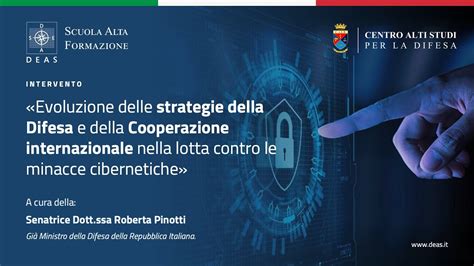 Pinotti Evoluzione Della Cyber Security Nellambito Della Difesa L