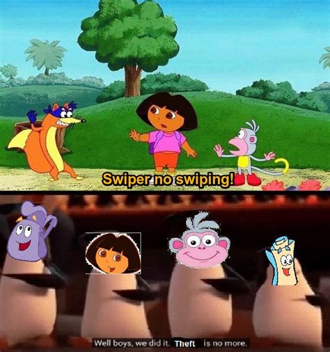 Dora The Explorer Swiper No Swiping Meme