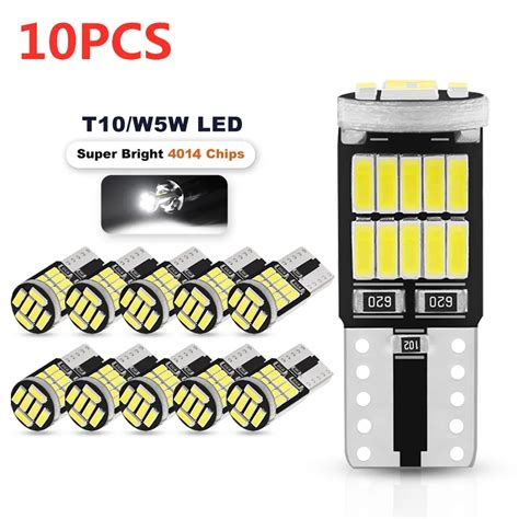 10x W5W T10 Светодиодные лампы Canbus 4014 SMD для Kia Hyundai Genesis ...