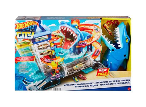 Set Hot Wheels Hdp City Ataque En La Ciudad Tiburon