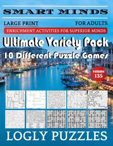 Smart Minds Variety Different Puzzle Book For Adults Ultimate