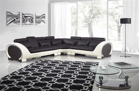 Modern Leather Sectional AA81 | Leather Sectionals