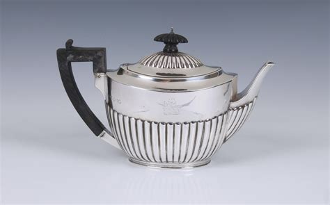 Lot A Victorian Silver Teapot