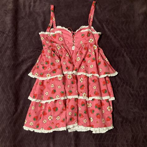 strawberry shortcake dress ♡ · * · .... - Depop