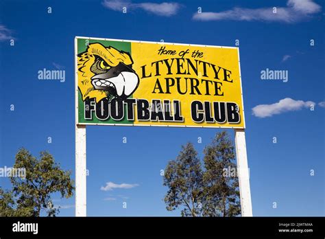 Ltyentye Apurte Football Club Sign In The Santa Teresa Aboriginal