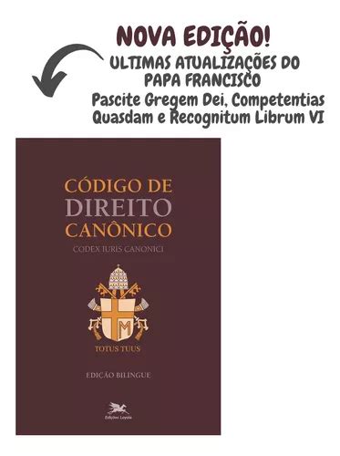 Livro Código De Direito Canônico Documentos Da Igreja