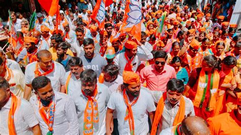 Bjps Vijay Sankalpa Yatra Tours Chamarajanagar Hinterland The Hindu