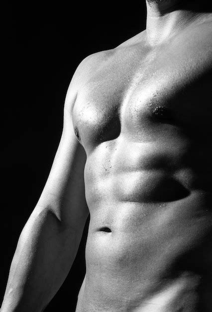 Hombre Desnudo Torso Recortado Cuerpo De Musculoso Sexy Gay Desnudo Abs Chico Foto Premium