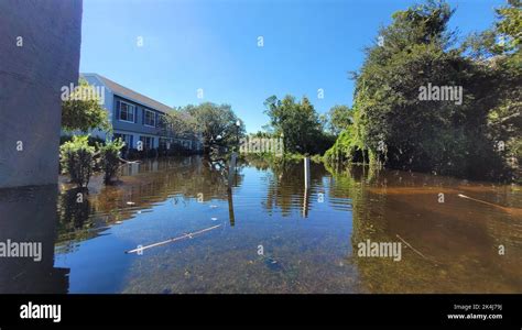 Orlando October 2 2022 Neighborhood Flooding By Hurricane Ian