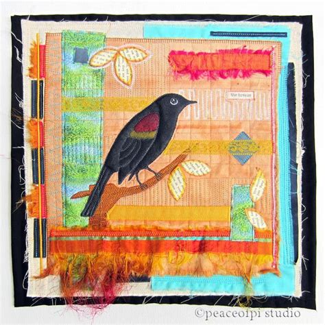 Peaceofpi Studio Stitched Art Quilts Collage Art Art