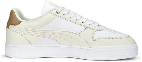 Puma Men S Caven Sneaker Dime White Frosted Ivory Dusty Tan Silver